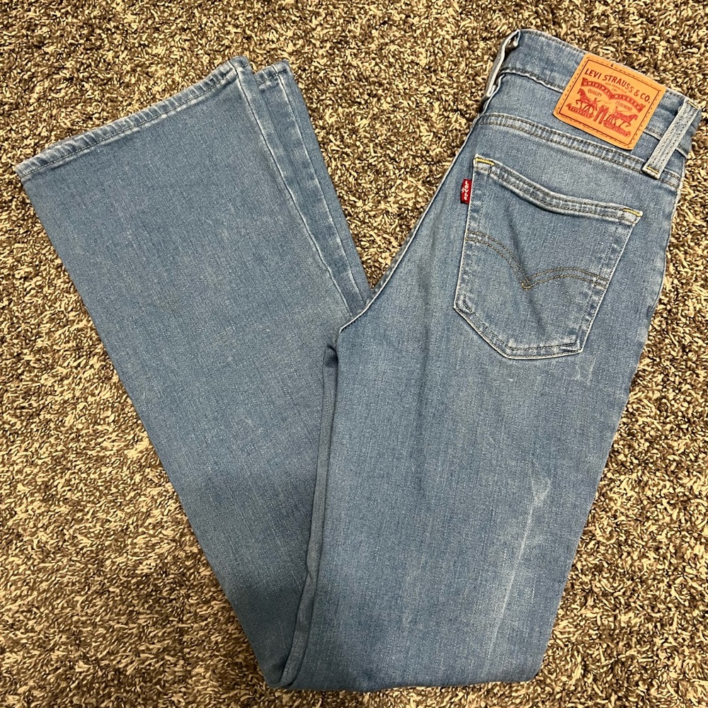 Levi's Light Blue High Rise Flare Jeans